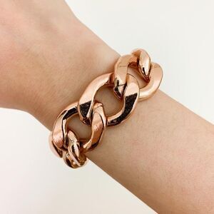 Rose Gold Metal Chain Bracelet